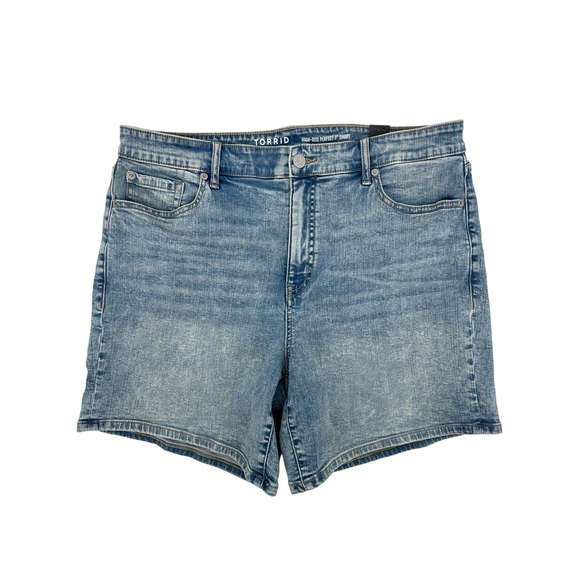 torrid Pants - Torrid Denim Shorts Womens 18 Blue High-Rise Perfect 7" Vintage Stretch NWT